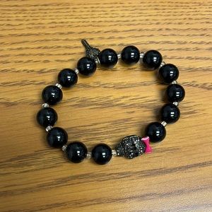 Betsey Johnson stretchy skull bracelet